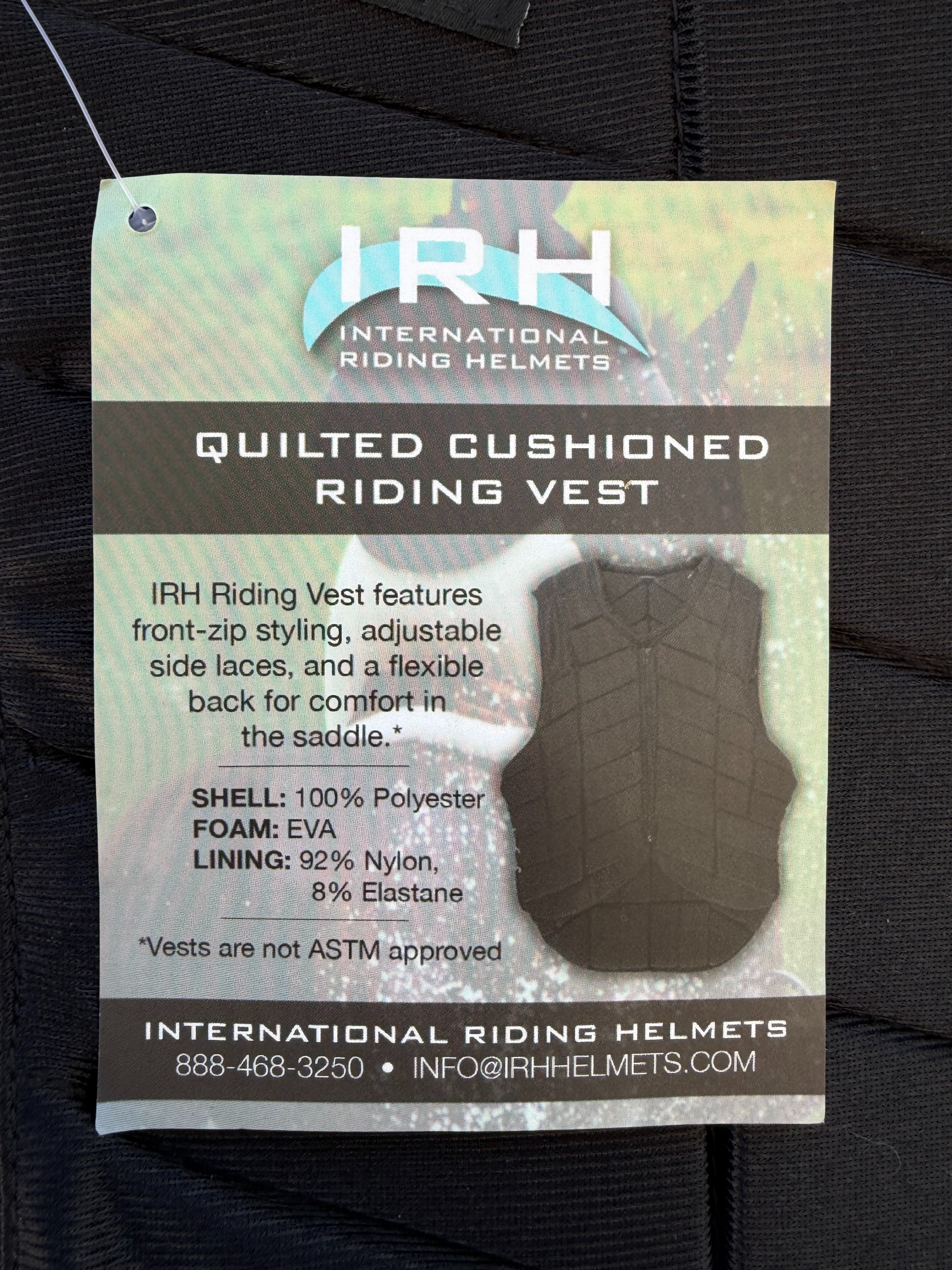 IRH Cushioned Riding Vest | IRH | Brand New (with Tags)