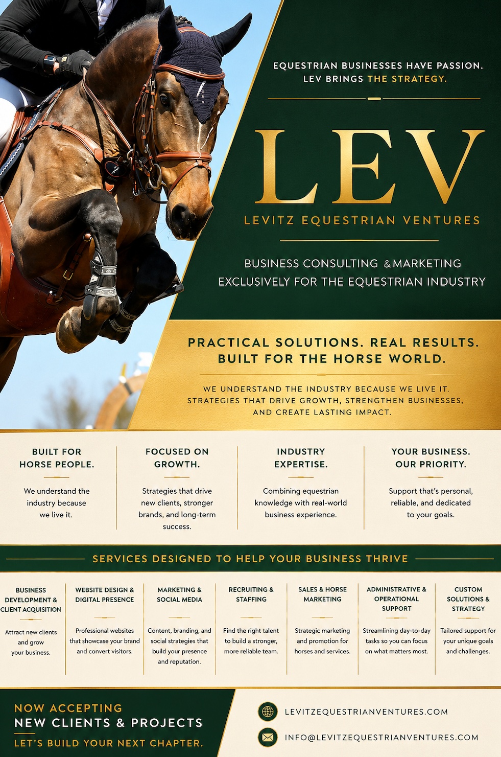 Equestrian Business Development, Marketing & Professional Services | LEV | Business Services